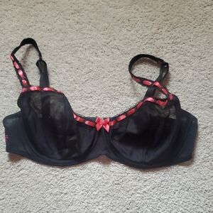 Victoria's Secret Black & Pink See Through Bra